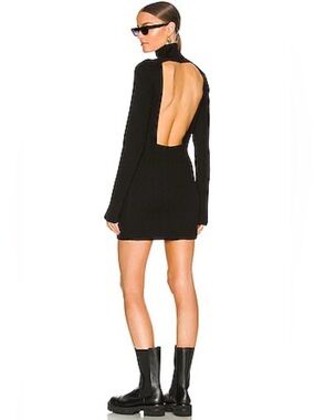 GAUGE81 100% WOOL OPEN BACK SWEATER DRESS - SMALL